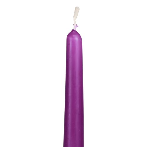 Candele coniche Candele Wenzel viola 250/23mm 12 pezzi