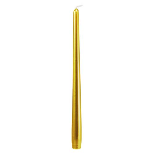 Floristik24 Candele coniche Candele da tavolo oro 300/23 12 pezzi