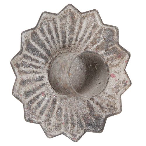 Prodotto Portacandele conico da incollare grigio antico 7×8,5cm 4pz