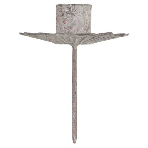 Prodotto Portacandele conico da incollare grigio antico 7×8,5cm 4pz