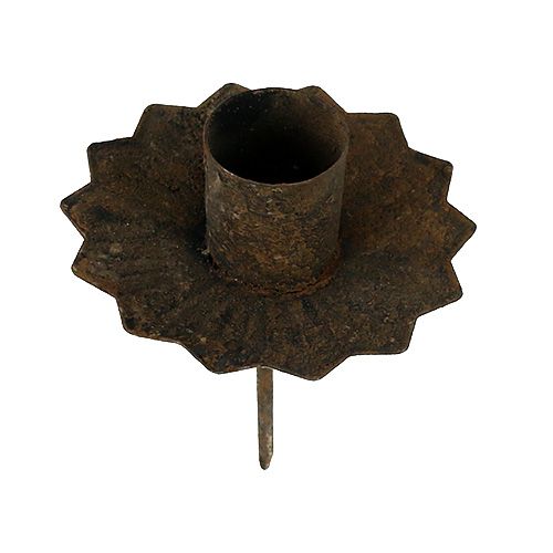 Prodotto Portacandele conico ad inserimento Ø7cm ruggine 4pz