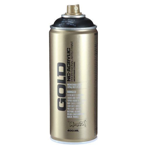 Prodotto Vernice spray nera Montana Gold vernice spray acrilica 400ml