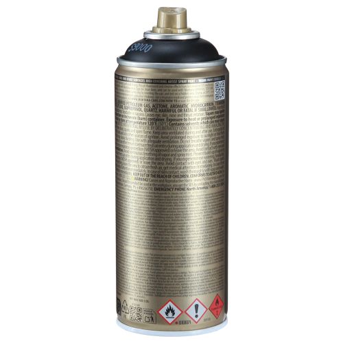 Prodotto Vernice spray nera Montana Gold vernice spray acrilica 400ml