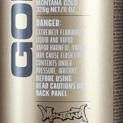 Prodotto Vernice spray nera Montana Gold vernice spray acrilica 400ml