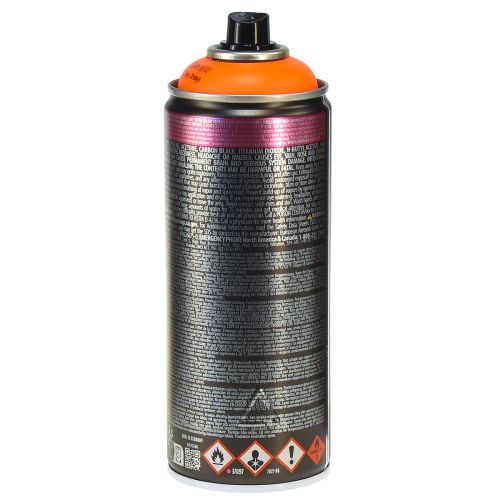 Prodotto Vernice spray fluorescente color arancio neon graffiti 400ml