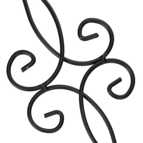 Prodotto Paletto da giardino con design elaborato, forma decorativa ed elegante sfera in metallo, 90 cm, 2 pezzi