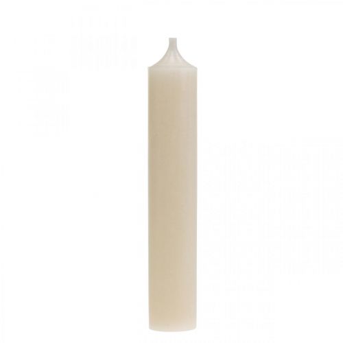 Floristik24 Candela conica candela bianca crema decorazione 120mm / Ø21mm 6pz