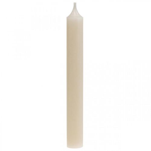 Prodotto Candele coniche in cera bianca crema 180mm/Ø21mm 6pz