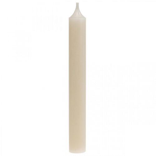 Floristik24 Candele Candele in cera bianca crema 180mm/Ø21mm 6pz