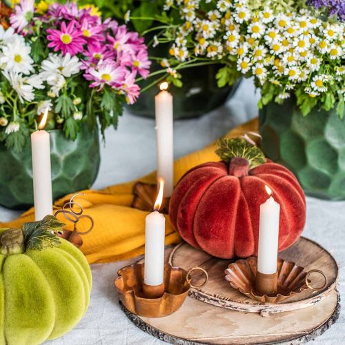 Prodotto Candela a bastoncino decorazione candela crema bianca 120mm/Ø21mm 6 pz