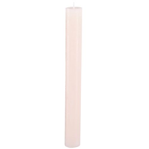Floristik24 Candele in tinta unita candele bastoncino rosa rosa chiaro 34x300mm 4 pz