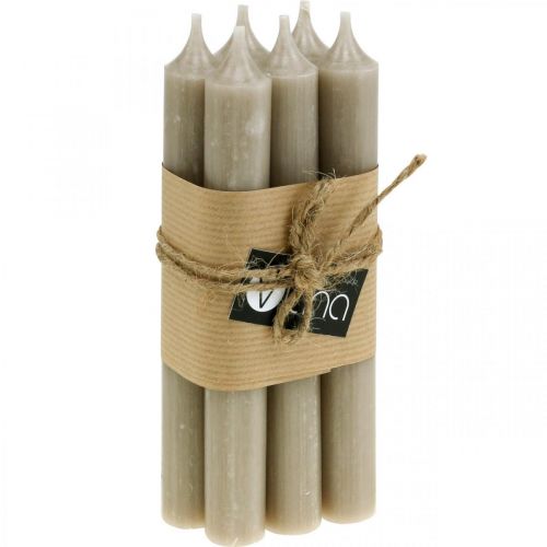 Prodotto Candele stick candele marroni decorazione candele autunno Ø21/170mm 6 pz