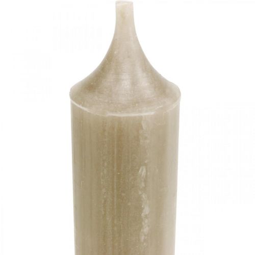 Prodotto Candele coniche candele corte marrone decorazione autunnale Ø21/110mm 6 pz