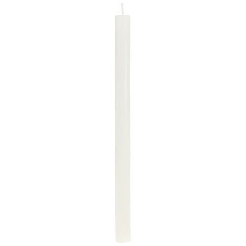 Floristik24 Candele stick color crema bianco 21×240mm 12pz