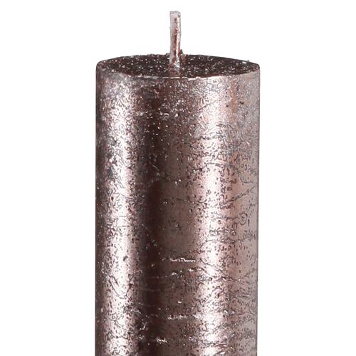 Floristik24 Candele coniche laccate in rame massiccio 34x300mm 4 pz