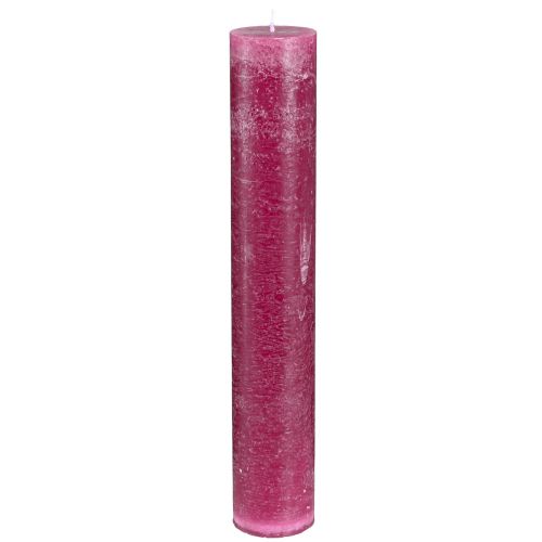 Prodotto Candele stick candele colorate tinta unita Berry 50x300mm 4 pz