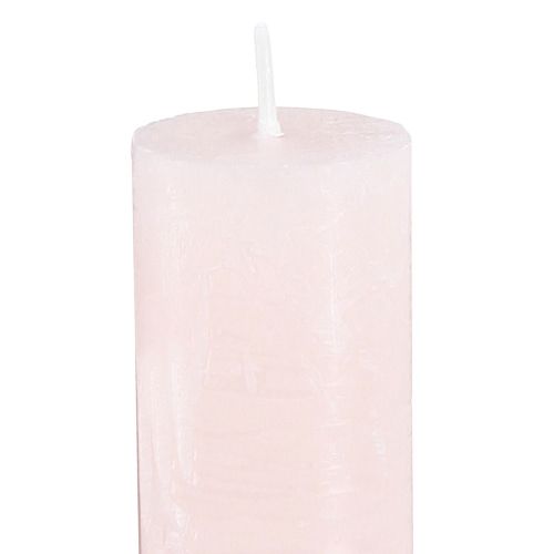 Prodotto Candele coniche rosa chiaro candele tinta unita rosa 34x240mm 4 pz