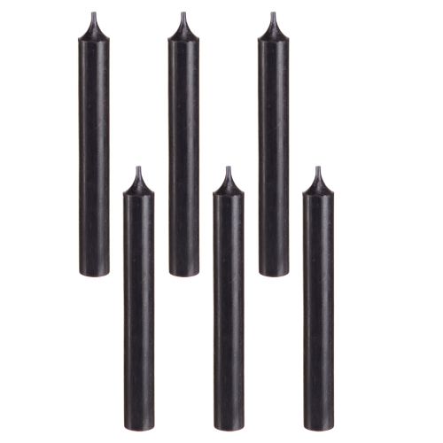 Prodotto Candele coniche candele decorazione candela nera Ø21mm 170mm 6 pz