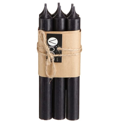 Prodotto Candele coniche candele decorazione candela nera Ø21mm 170mm 6 pz