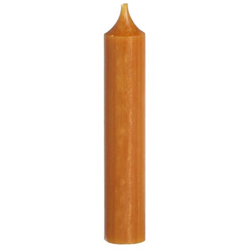 Prodotto Candele stick candela corta in cera color caramello 21x110mm 6 pz