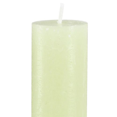 Prodotto Candele a bastoncino candele colorate tinta unita verde lime 34x300mm 4 pz