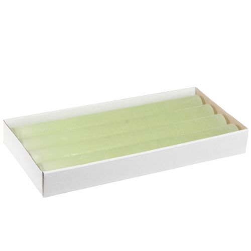 Prodotto Candele a bastoncino candele colorate tinta unita verde lime 34x300mm 4 pz