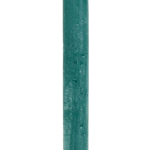 Floristik24 Candele 21mm x 300mm Color petrolio 12pz