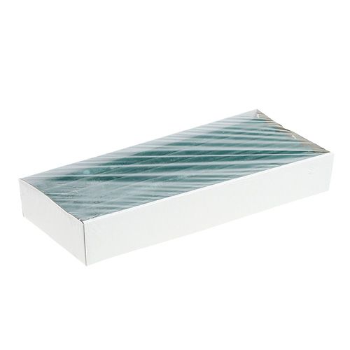 Floristik24 Candele 21mm x 300mm Color petrolio 12pz