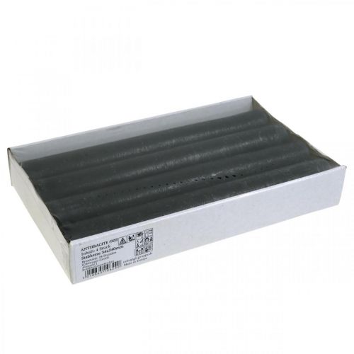 Prodotto Candele coniche candele tinta unita antracite 34×240mm 4 pz