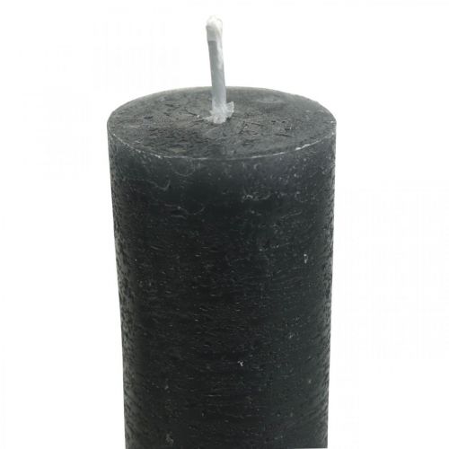 Prodotto Candele coniche candele tinta unita antracite 34×240mm 4 pz
