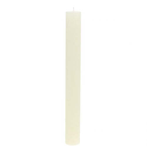 Floristik24 Candele coniche crema tinta unita 34 mm x 300 mm 4 pezzi