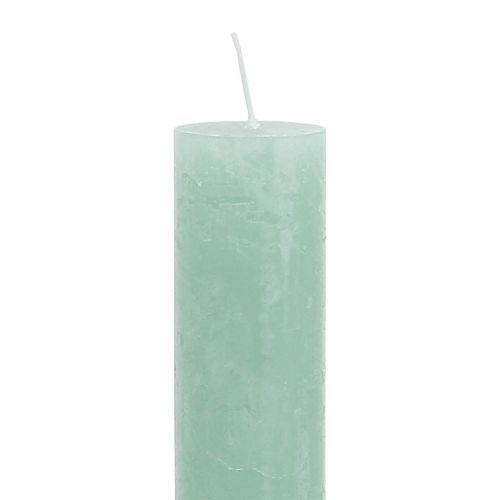 Prodotto Candele coniche colorate verde chiaro 34 mm x 240 mm 4 pezzi