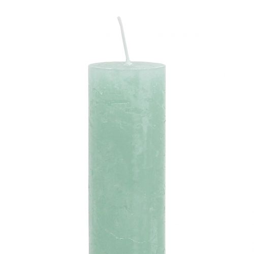 Prodotto Candele colorate in verde chiaro 34mm x 240mm 4pz