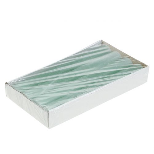 Prodotto Candele coniche colorate verde chiaro 34 mm x 240 mm 4 pezzi
