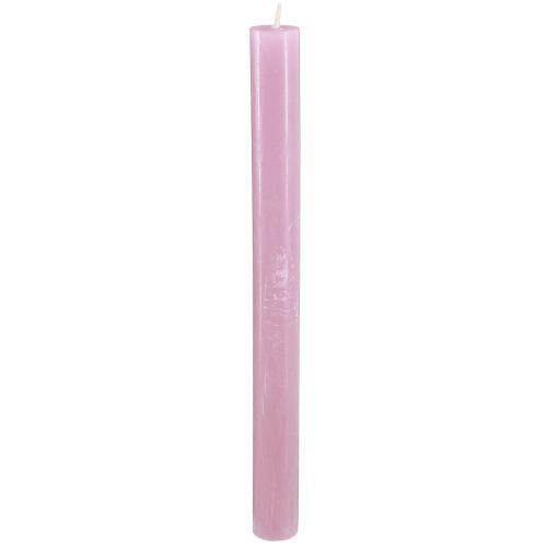 Prodotto Candele coniche, candele tinta unita, rosa antico, 21×240mm, 12 pezzi