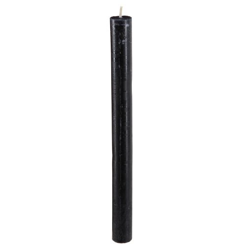 Prodotto Candele coniche candele tinta unita nero 21×240mm 12 pz