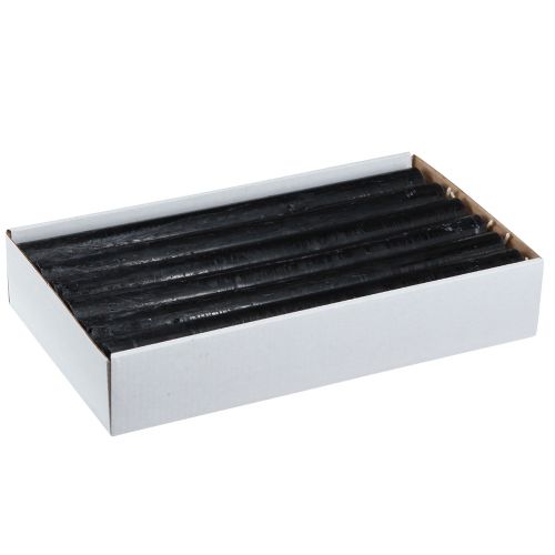 Prodotto Candele coniche candele tinta unita nero 21×240mm 12 pz