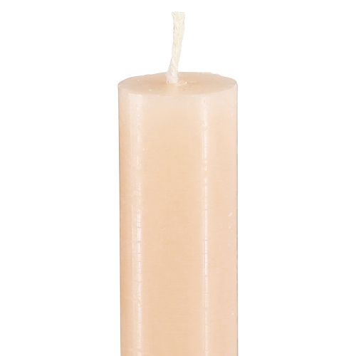 Prodotto Candele coniche tinta pesca arancio 21×240mm 12pz