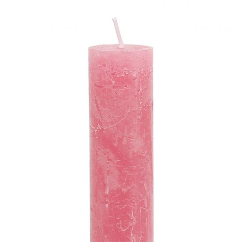 Prodotto Candele a bastoncino tinte di rosa 34 mm x 240 mm 4 pz