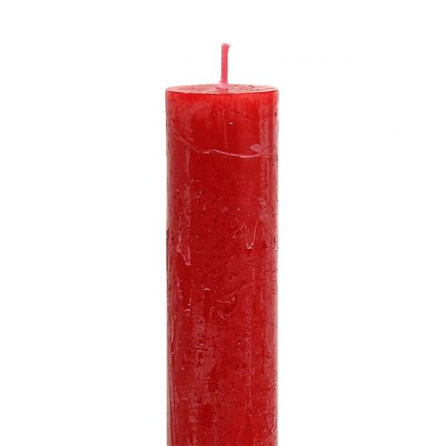 Prodotto Candele coniche tinte di rosso 34 mm x 300 mm 4 pz