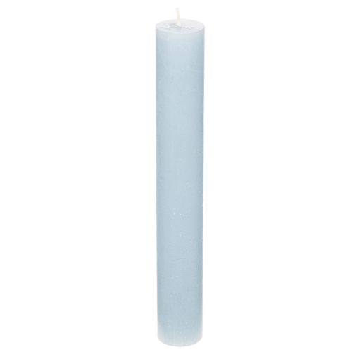 Candela blu affusolata per candelabri e decorazioni da tavola, 34x240 mm, 4 pezzi