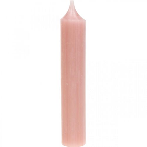 Floristik24 Candele coniche candele corte rosa per anello decorativo Ø21/110mm 6 pezzi