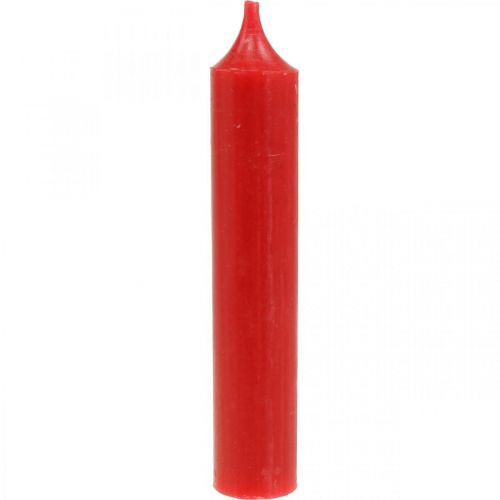 Prodotto Candele a stelo candele corte decorazione rossa Natale Ø21/110mm 6pz