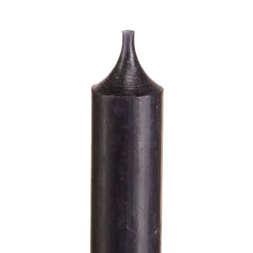 Prodotto Candele coniche corte piccole candele nere 110mm Ø21mm Mazzo da 6 pezzi