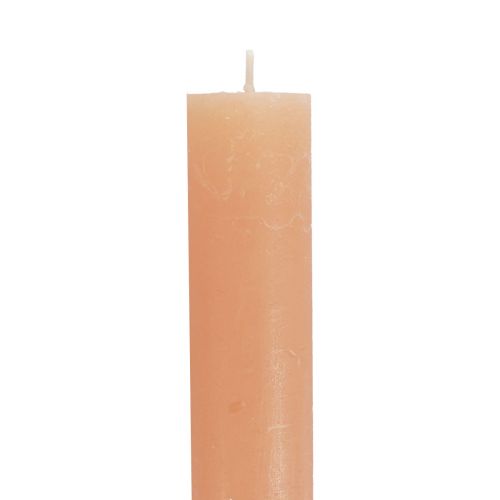 Prodotto Candele stick colorate Candele pesca arancione 34×300mm 4 pz