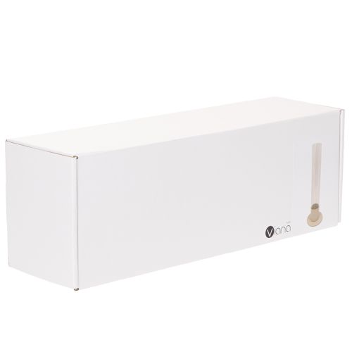 Portacandele moderno a cono con cilindro e base in vetro, 31 cm | Floristik24.it