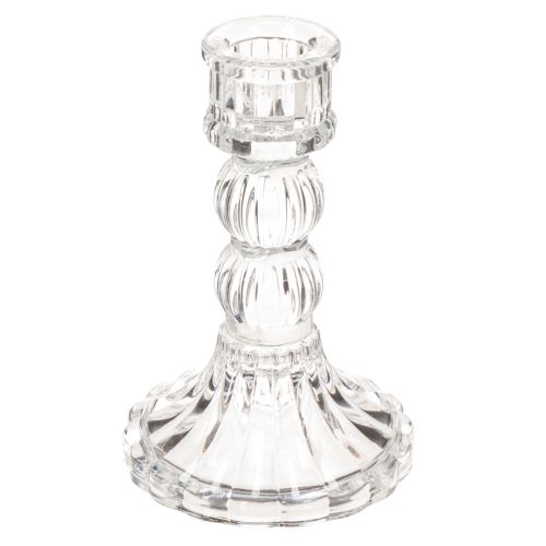 Portacandele trasparente, design classico, decorazione da tavola, 12 cm, 2 pezzi acquistare | Floristik24.it
