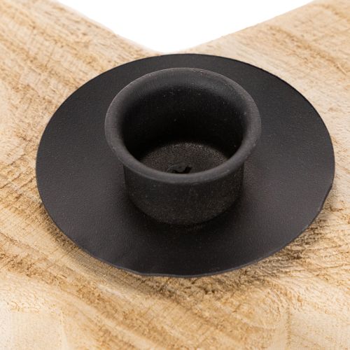 Portacandele rustico in legno