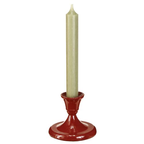 Prodotto Portacandele in metallo rosso Ø8,5cm H7cm
