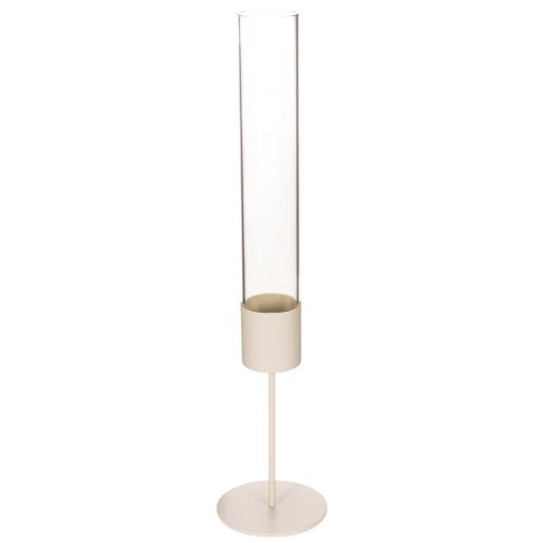 Portacandele cilindrico in vetro moderno da 45 cm acquistare | Floristik24.it
